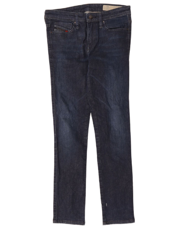 Diesel Womens Skinzee-xp Regular Waist Super Skinny Jeans W28 L28 Navy Blue