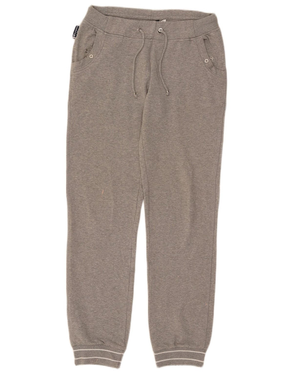 Champion Womens Tracksuit Trousers Joggers UK 12 Medium Grey Flecked Cotton