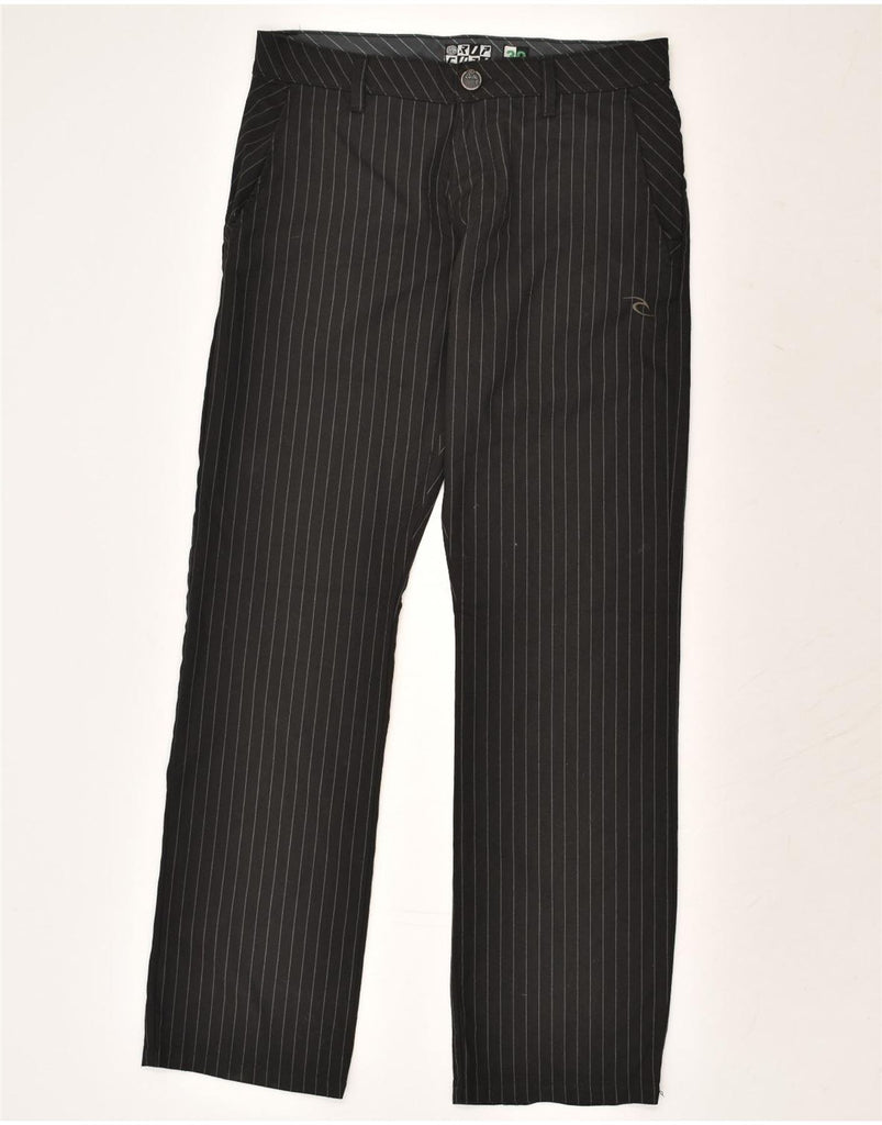 RIP CURL Mens Straight Chino Trousers W30 L30 Black Pinstripe | Vintage Rip Curl | Thrift | Second-Hand Rip Curl | Used Clothing | Messina Hembry 