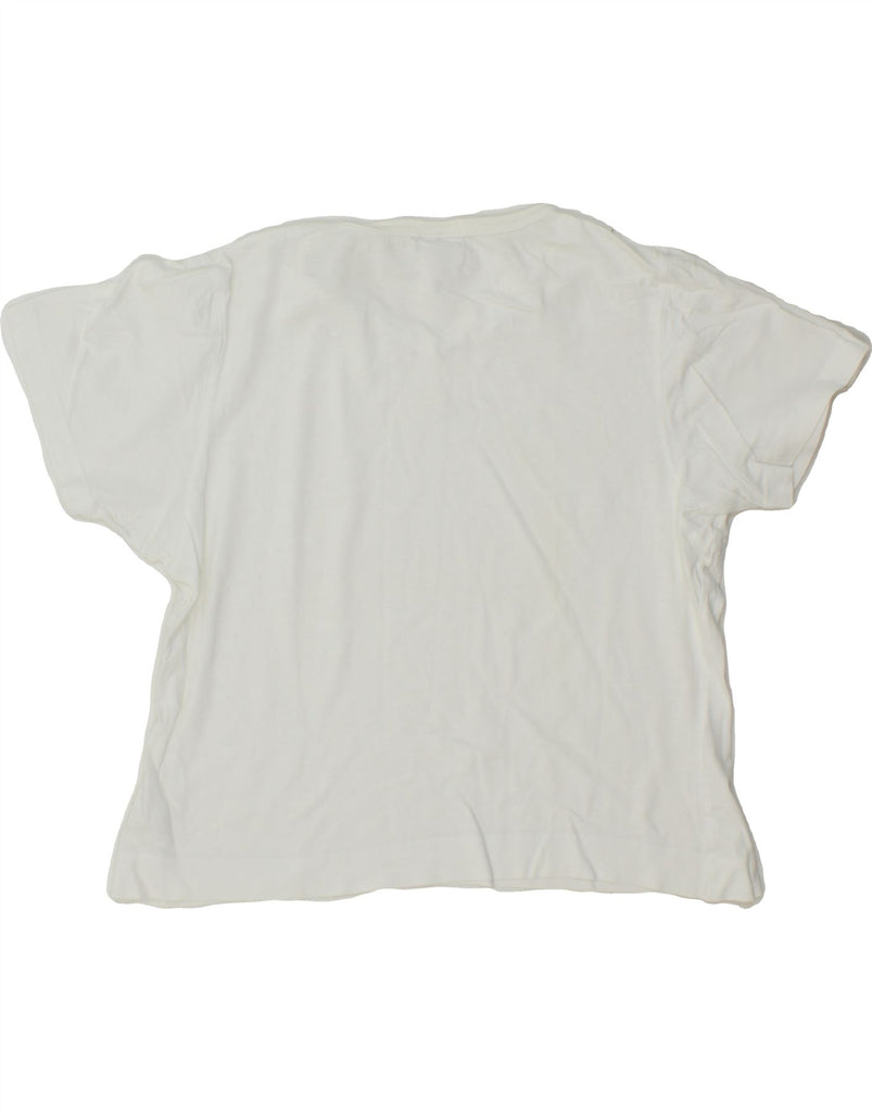 ADIDAS Womens T-Shirt Top UK 14 Medium White Vintage Adidas and Second-Hand Adidas from Messina Hembry 