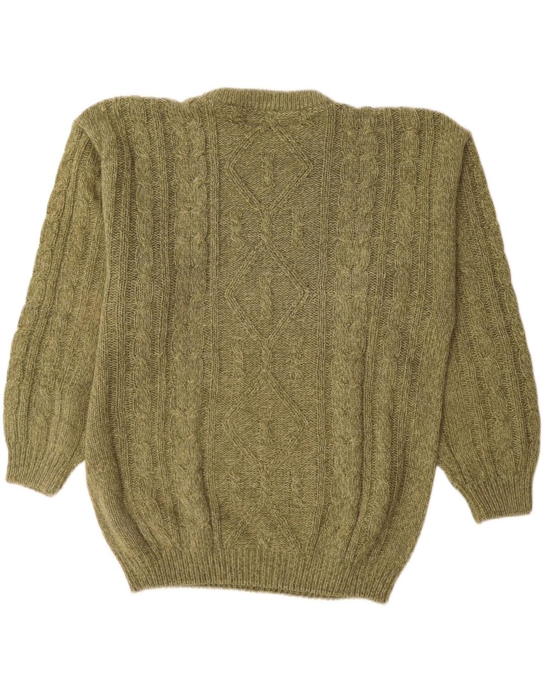 Canda Mens Crew Neck Jumper Sweater Large Green Acrylic