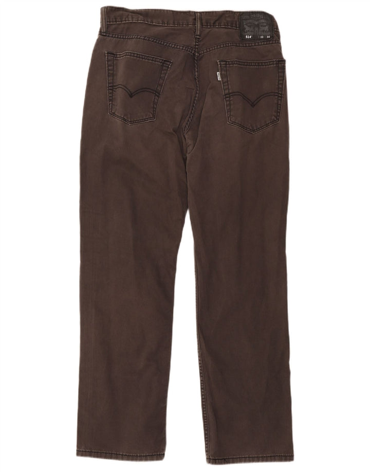 Levi's Mens 514 Straight Jeans W33 L30 Grey Cotton