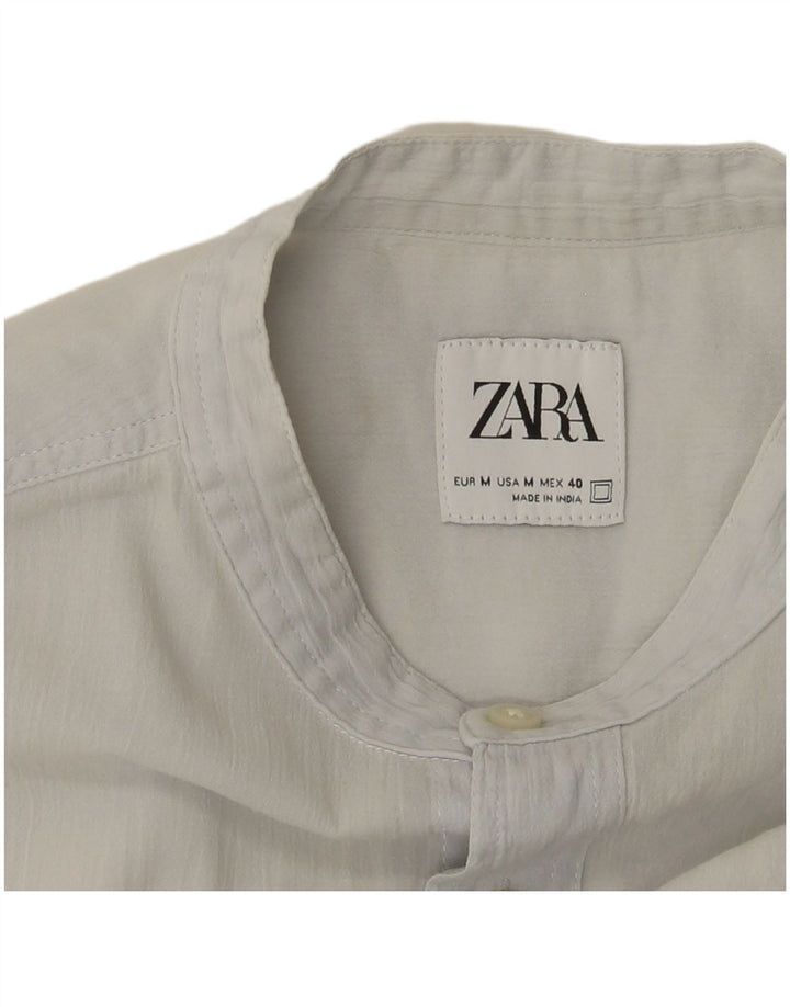 Zara Mens Shirt Medium Blue