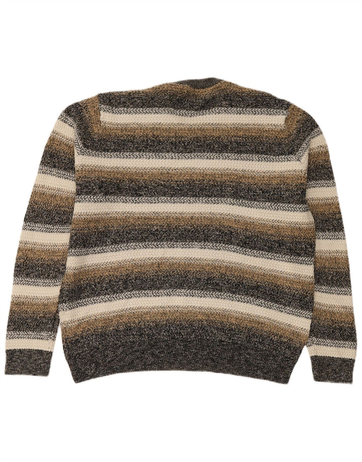 Marks & Spencer Mens Crew Neck Jumper Sweater XL Multicoloured Striped