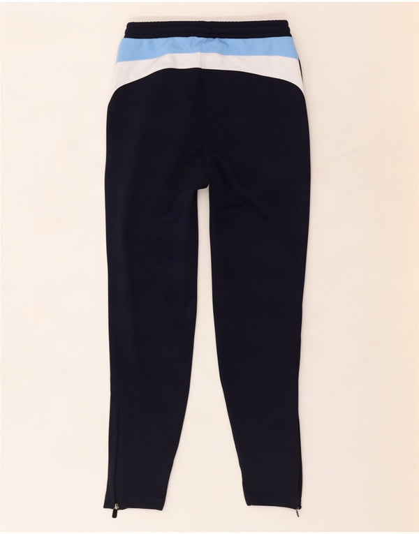 Kappa Boys Tracksuit Trousers 13-14 Years Navy Blue Colourblock Polyester