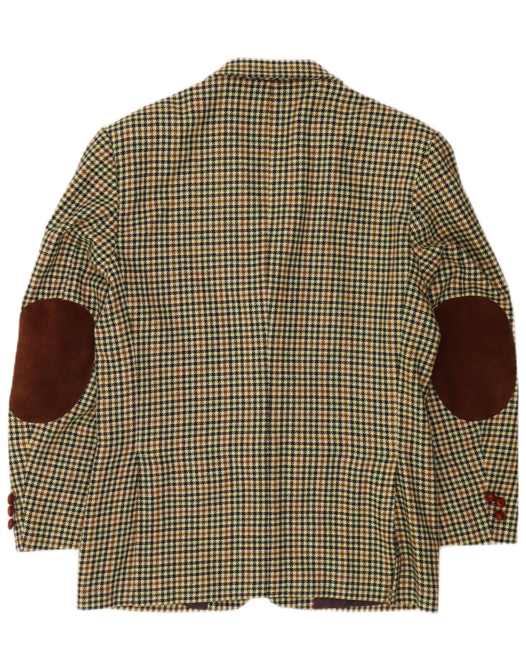 Wampum Mens 3 Button Blazer Jacket UK 38 Medium Multicoloured Houndstooth