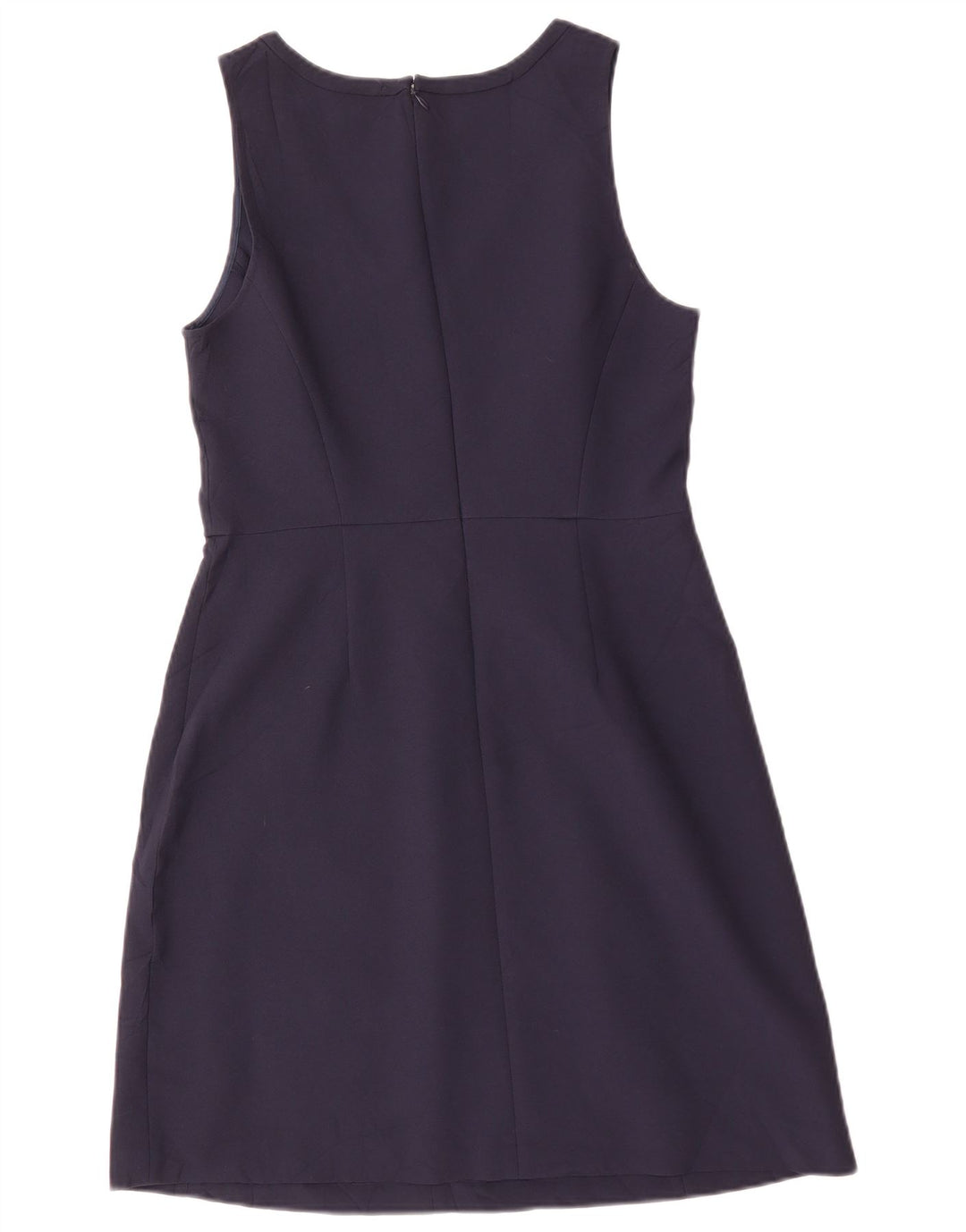 J. CREW Womens Sleeveless A-Line Dress US 6 Medium Navy Blue Polyester