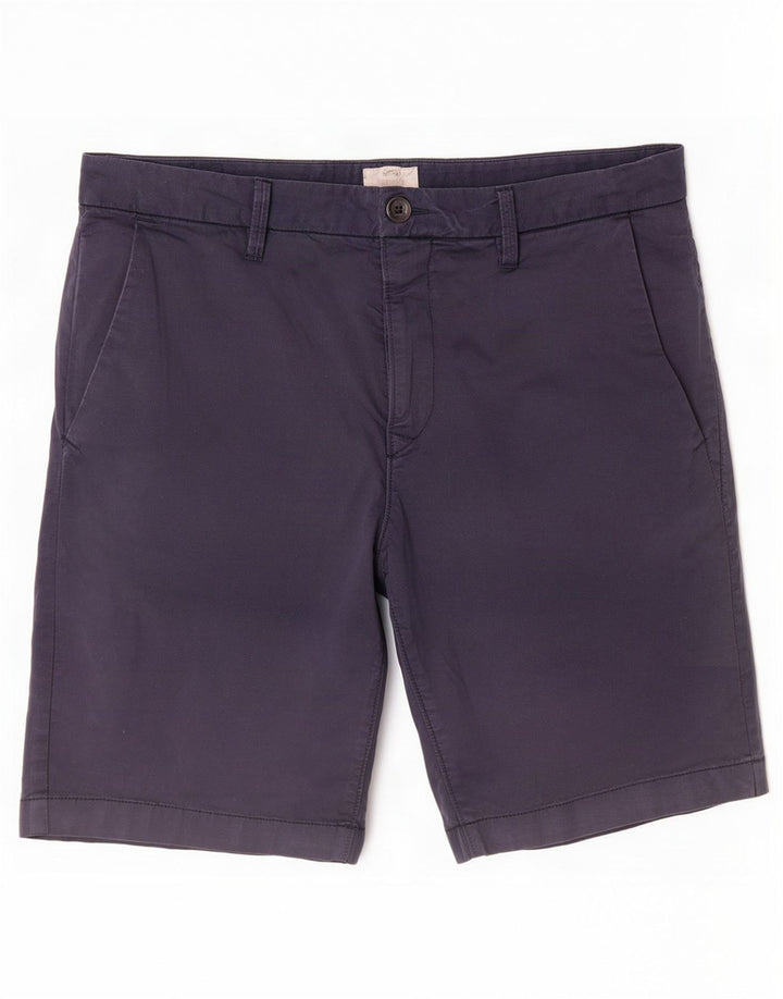 Timberland Mens Chino Shorts W34 Large Navy Blue Cotton