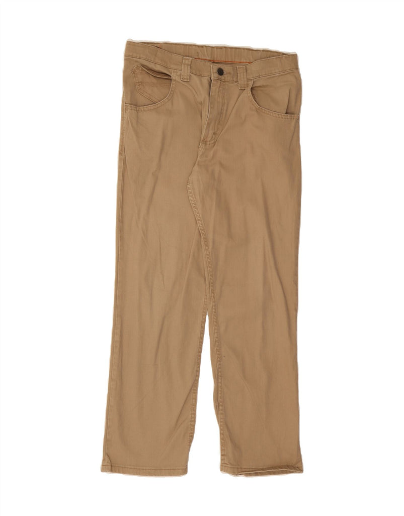 WRANGLER Boys Straight Jeans 13-14 Years W30 L27 Brown Cotton Vintage Wrangler and Second-Hand Wrangler from Messina Hembry 