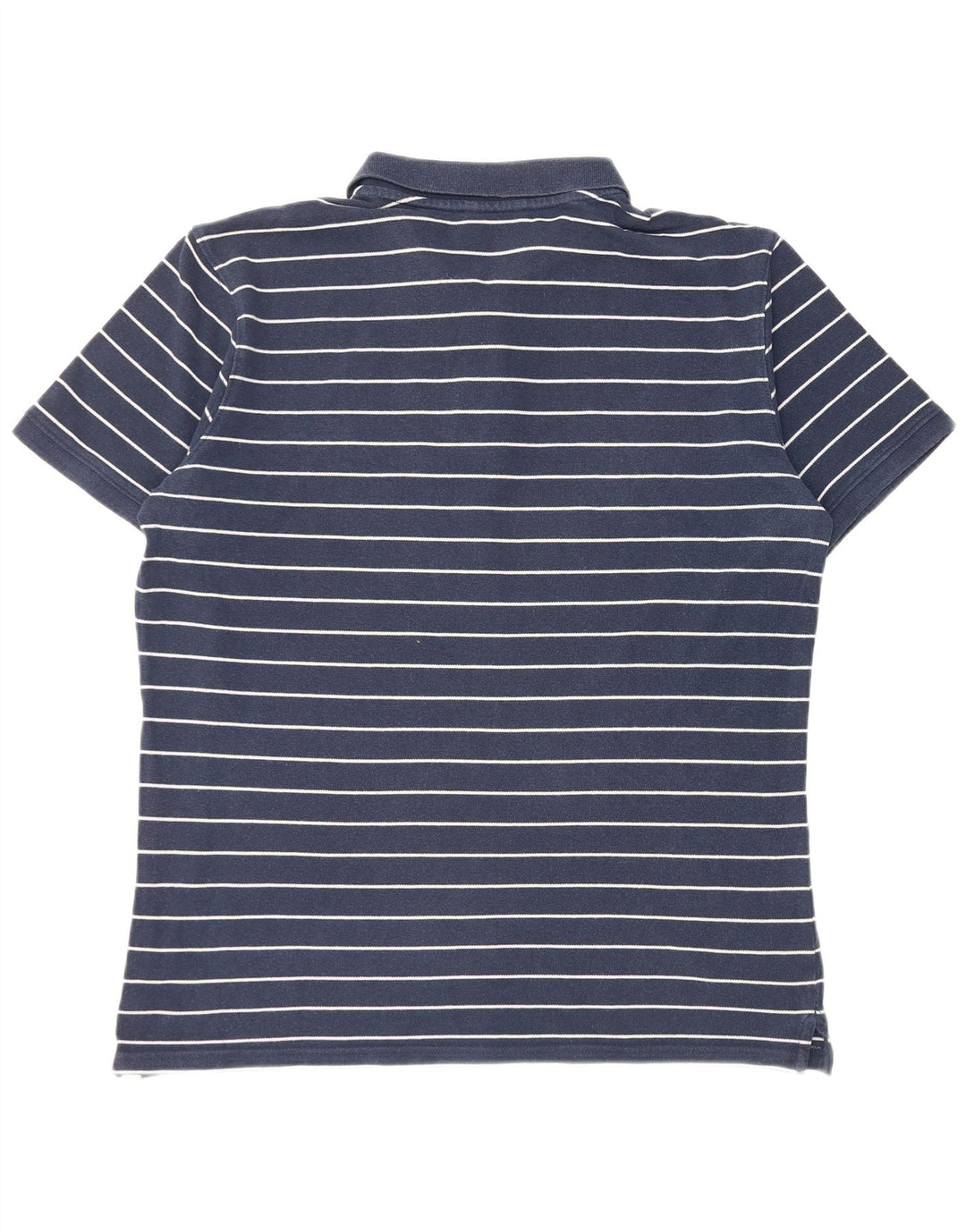 Carrera Mens Short Sleeve Polo Shirt Large Navy Blue Striped