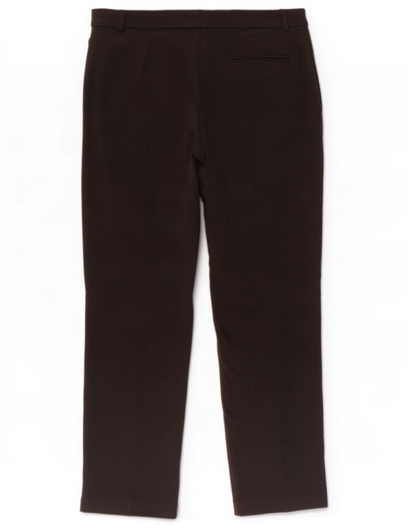 Marks & Spencer Womens Straight Casual Trousers UK 16 Large W36 L30 Black