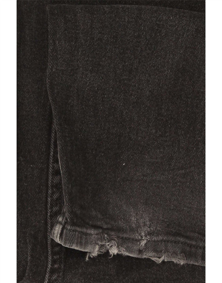 Lee Mens Regular Fit Straight Jeans W42 L30 Black Cotton
