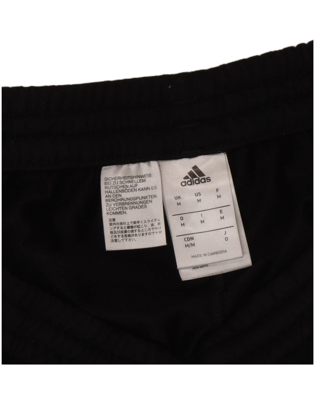 Adidas Mens Graphic Tracksuit Trousers Joggers Medium  Black Polyester