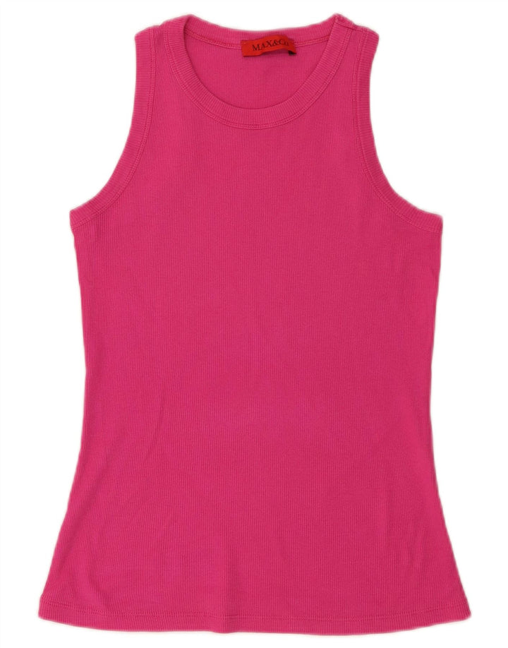 Max & Co. Womens Vest Top UK 12 Medium Pink