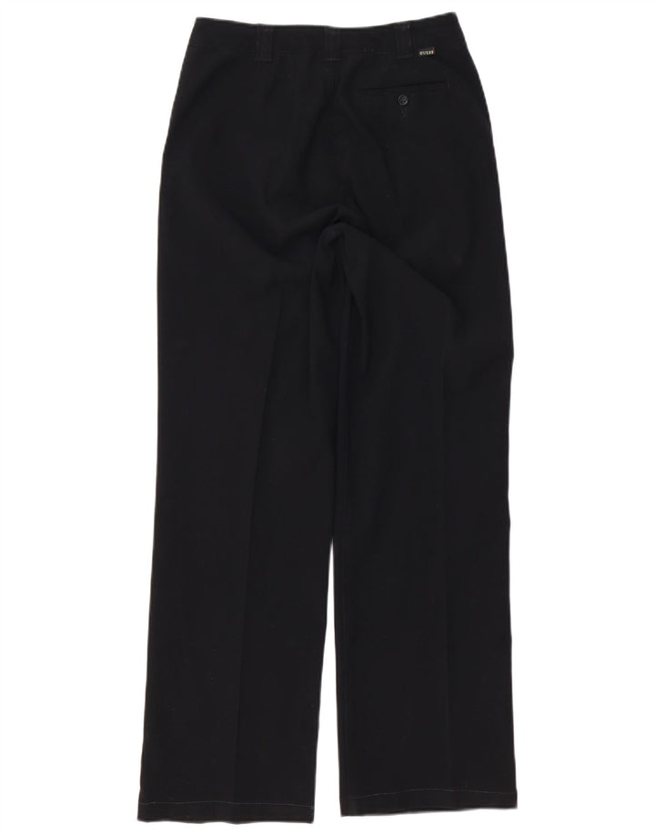 Guess Womens Wide Leg Chino Trousers W27 L30 Black Polyester