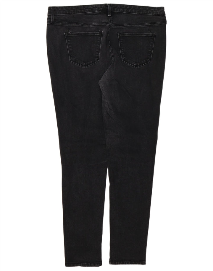 MOSSIMO Womens Power Stretch Skinny Jeans US 14 Large W32 L29 Black