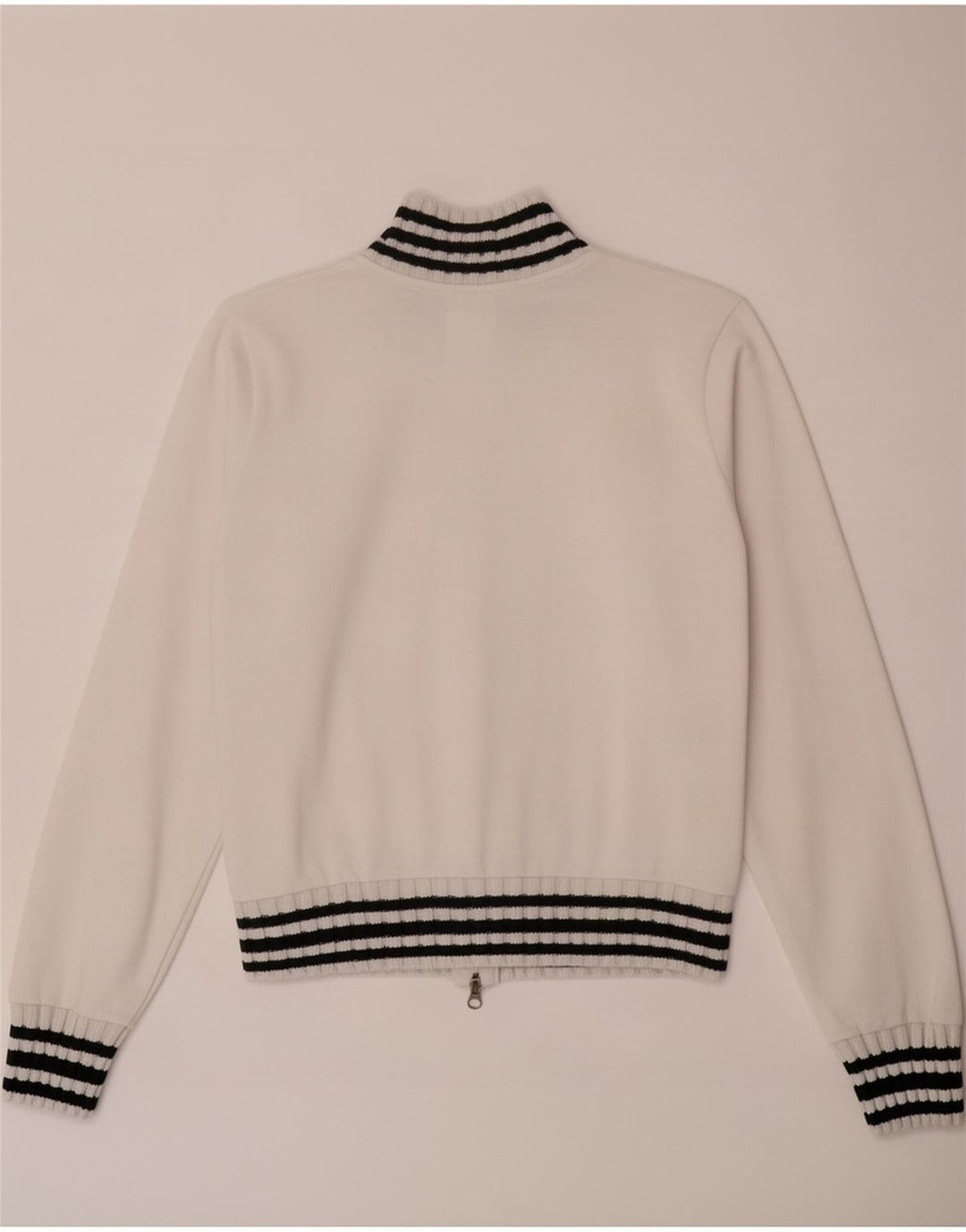 Puma Womens Tracksuit Top Jacket UK 14 Medium White Striped