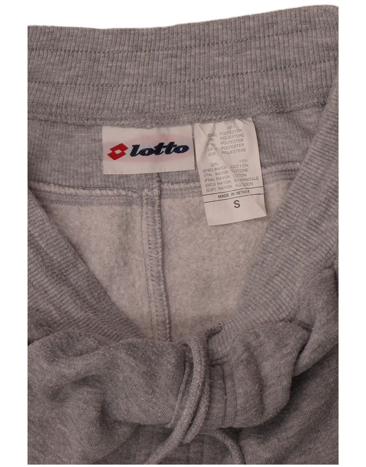Lotto Womens Graphic Sport Shorts Small Grey Polyester Sports