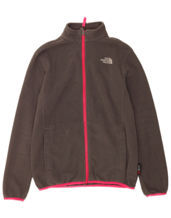 The North Face Girls Fleece Jacket 12-13 Years Large  Grey Polyester