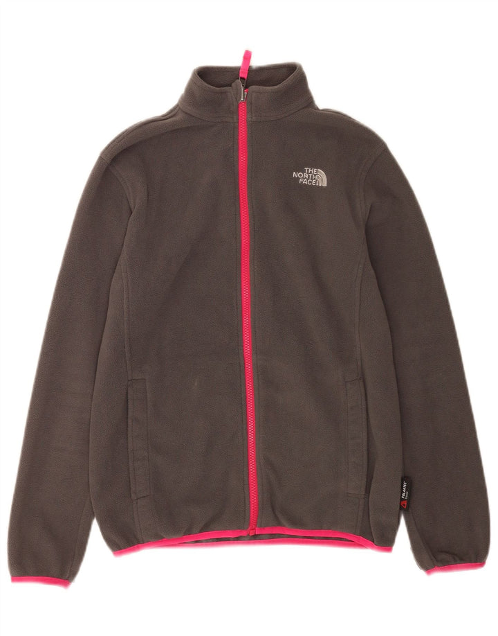 The North Face Girls Fleece Jacket 12-13 Years Large  Grey Polyester