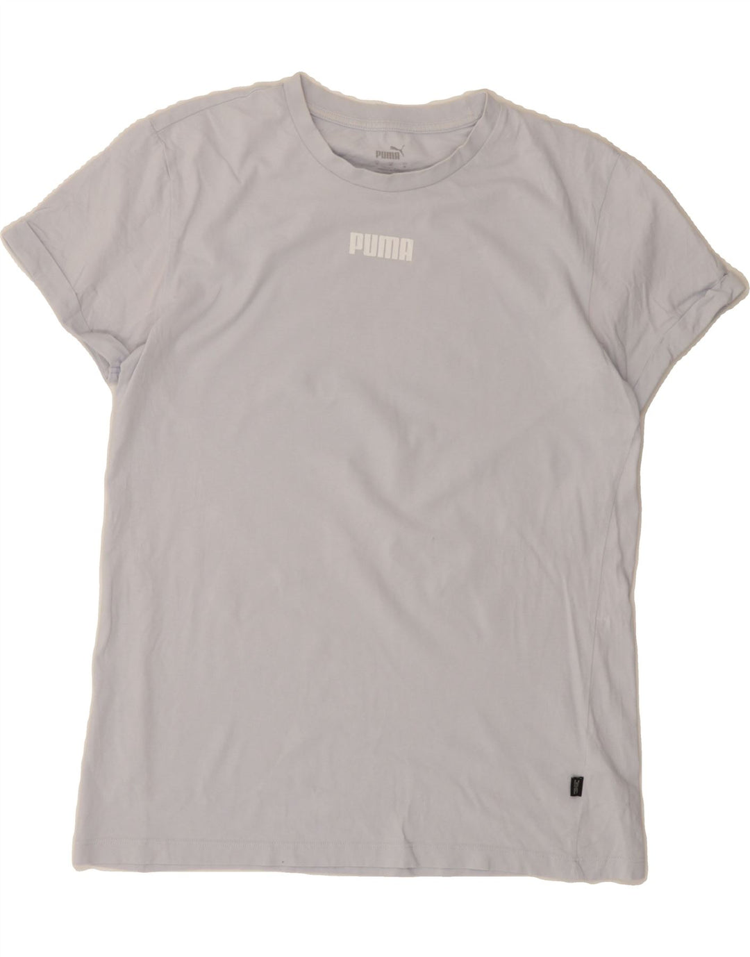 PUMA Womens Graphic T-Shirt Top UK 14 Medium Grey Cotton Vintage Puma and Second-Hand Puma from Messina Hembry 