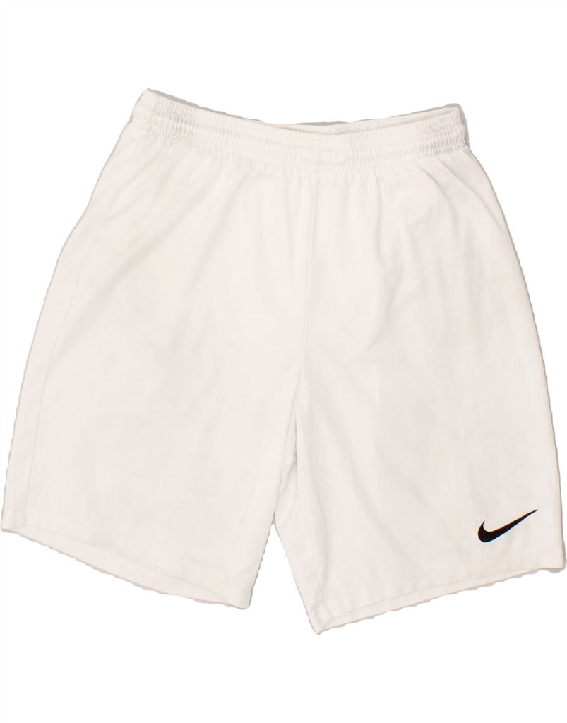 NIKE Mens Dri Fit Sport Shorts XL White Polyester | Vintage Nike | Thrift | Second-Hand Nike | Used Clothing | Messina Hembry 