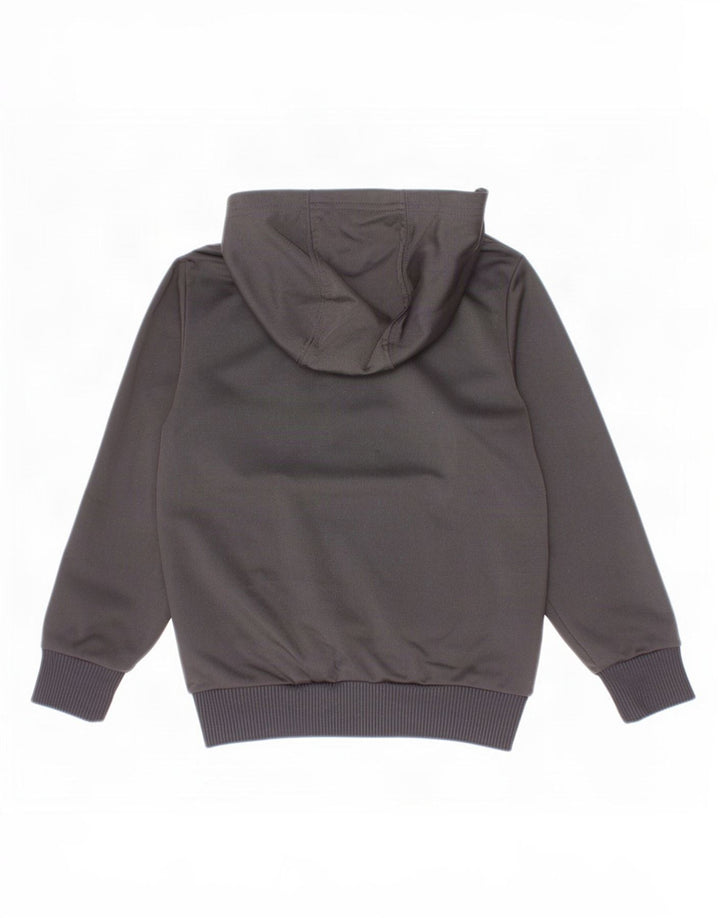 Adidas Boys Zip Hoodie Sweater 4-5 Years Black Polyester