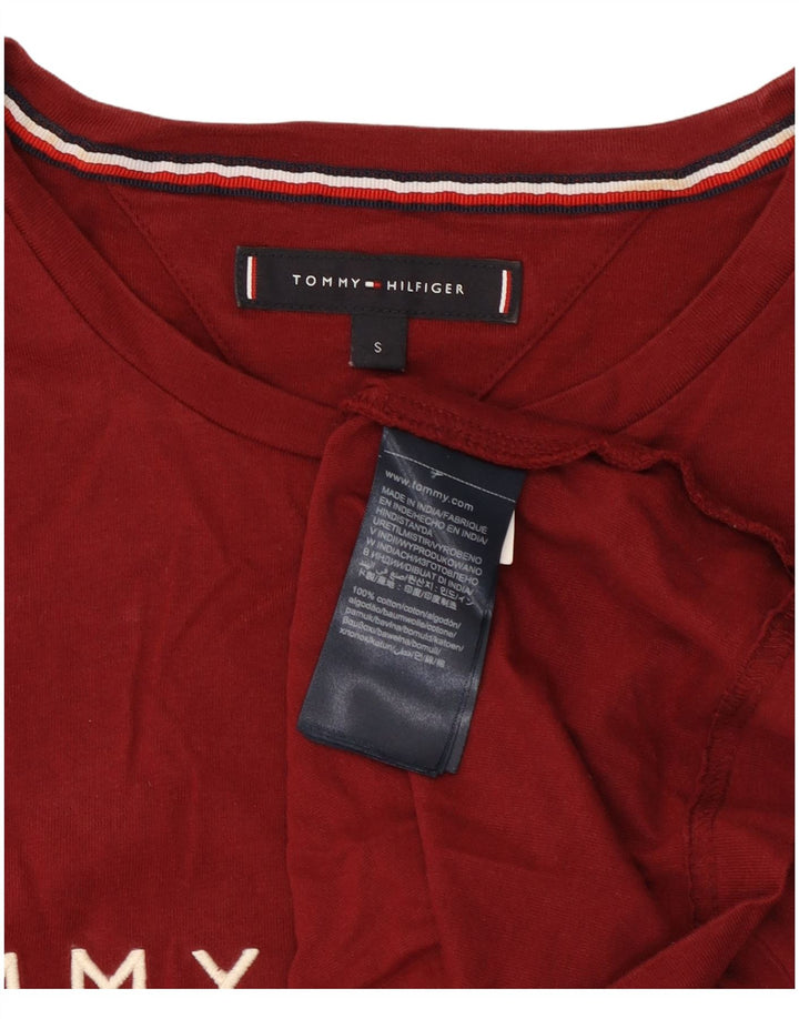 Tommy Hilfiger Mens Graphic T-Shirt Top Small Red Cotton
