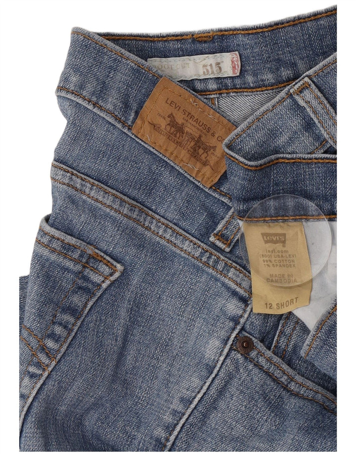 Levi's Womens 515 Bootcut Jeans US 12 Large W32 L30 Blue Cotton