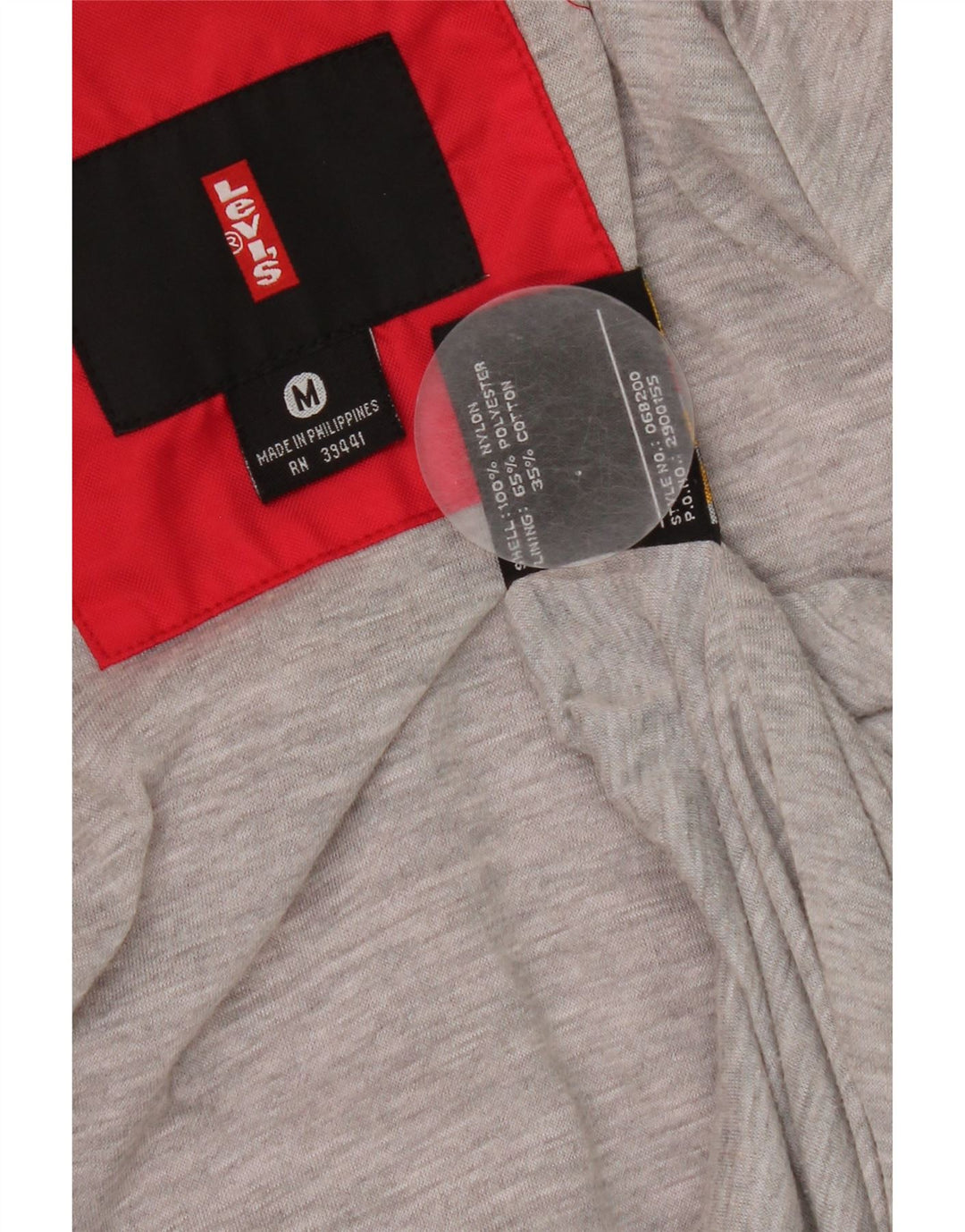 Levi's Mens Bomber Jacket UK 38 Medium Red Nylon