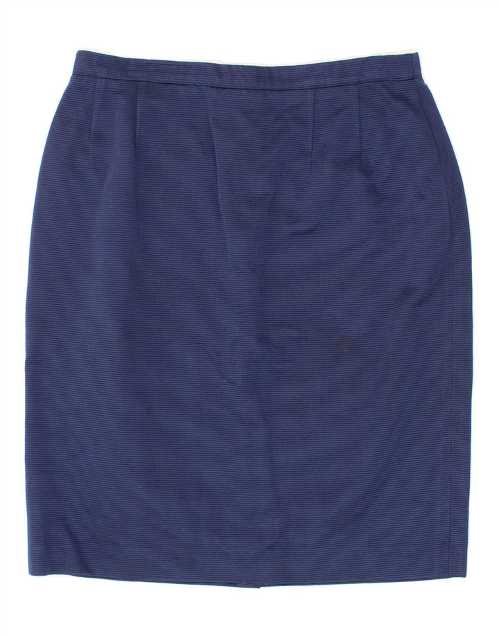 LUISA SPAGNOLI Womens Pencil Skirt IT 46 Large W30 Navy Blue Vintage Luisa Spagnoli and Second-Hand Luisa Spagnoli from Messina Hembry 