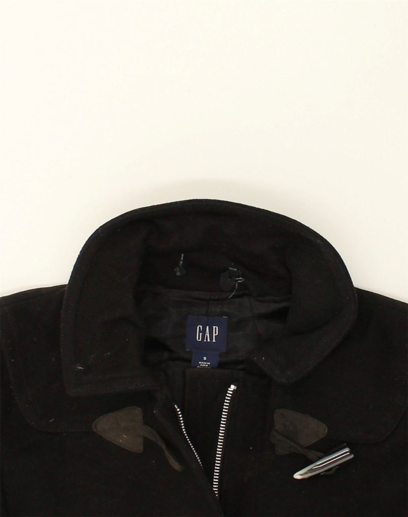 GAP Womens Duffle Jacket UK 8 Small Black Wool | Vintage Gap | Thrift | Second-Hand Gap | Used Clothing | Messina Hembry 