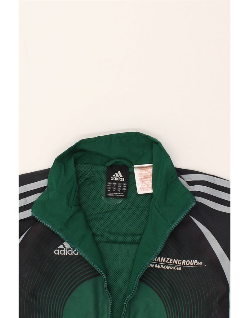 ADIDAS Boys Graphic Tracksuit Top Jacket 9-10 Years Black Colourblock | Vintage Adidas | Thrift | Second-Hand Adidas | Used Clothing | Messina Hembry 