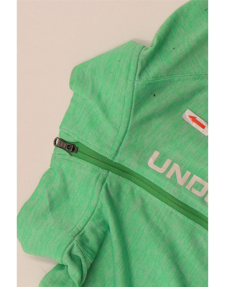Under Armour Womens Graphic Pullover Tracksuit Top UK 14 Large Green