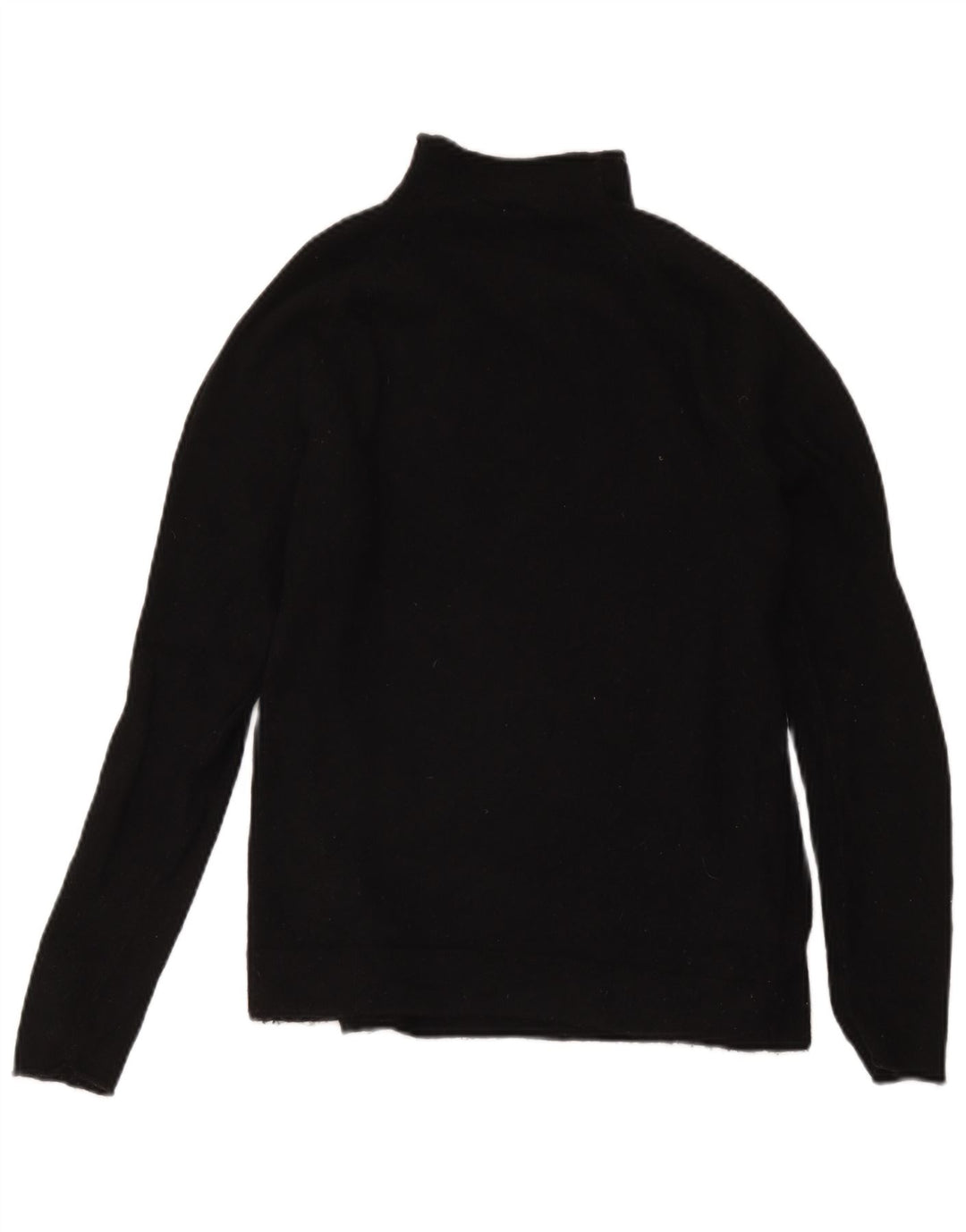 Gap Womens Turtle Neck Jumper Sweater UK 10 Small Black Merino Wool