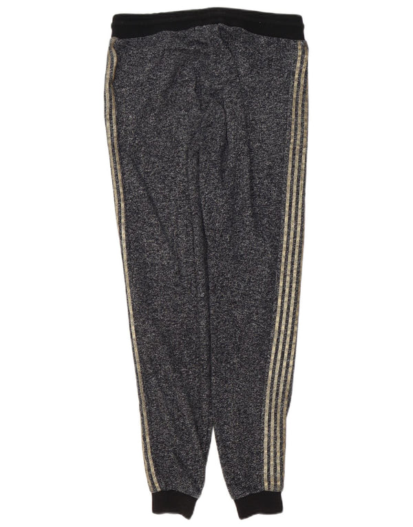 Guess Womens Graphic Tracksuit Trousers Joggers UK 6 XS Black Flecked
