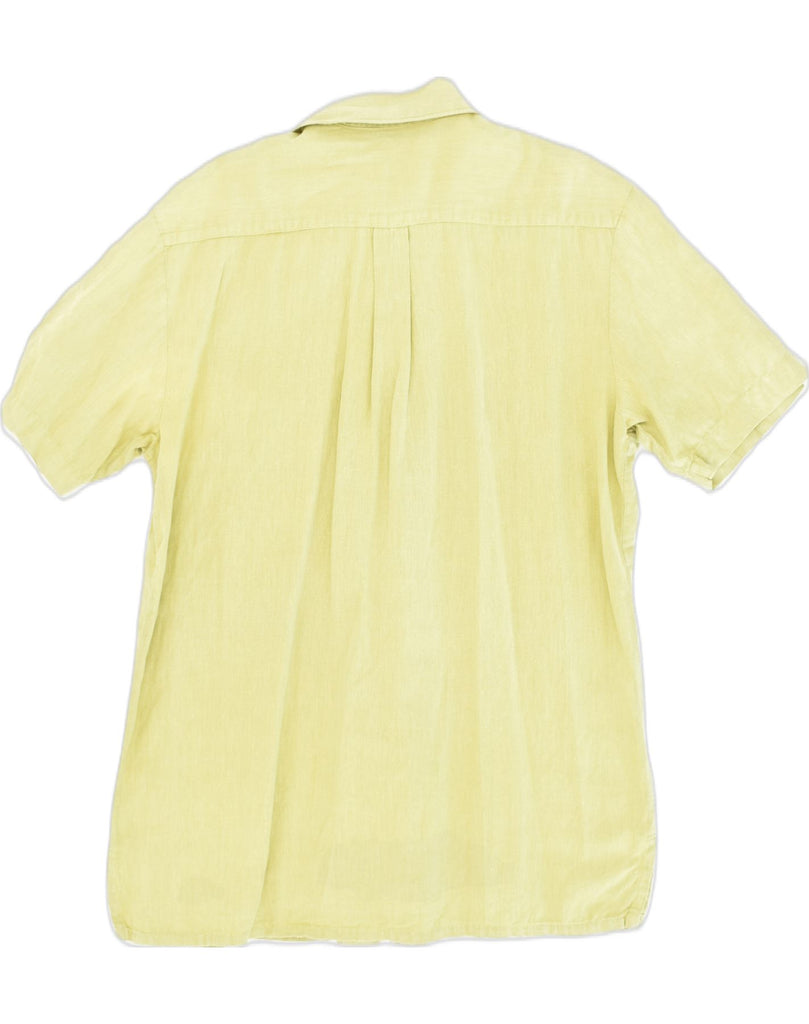 RODRIGO Mens Short Sleeve Shirt Medium Yellow Cotton | Vintage Rodrigo | Thrift | Second-Hand Rodrigo | Used Clothing | Messina Hembry 