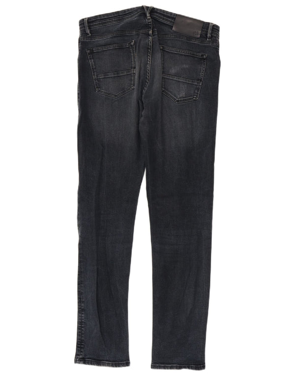 Massimo Dutti Mens Slim Jeans EU 42 Large W32 L32 Navy Blue Cotton
