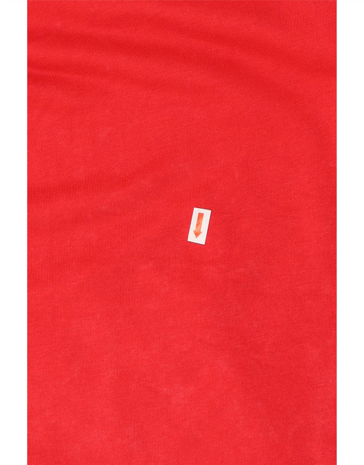 LEVI'S Boys Graphic Hoodie Jumper 13-14 Years Red Cotton