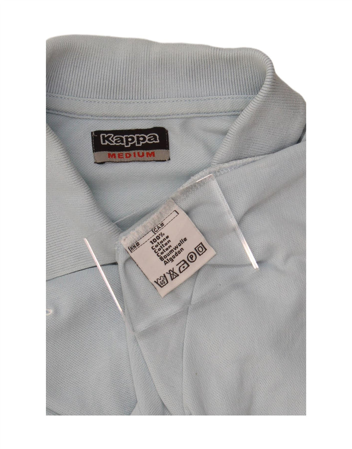 KAPPA Womens Polo Shirt UK 12 Medium Blue Cotton
