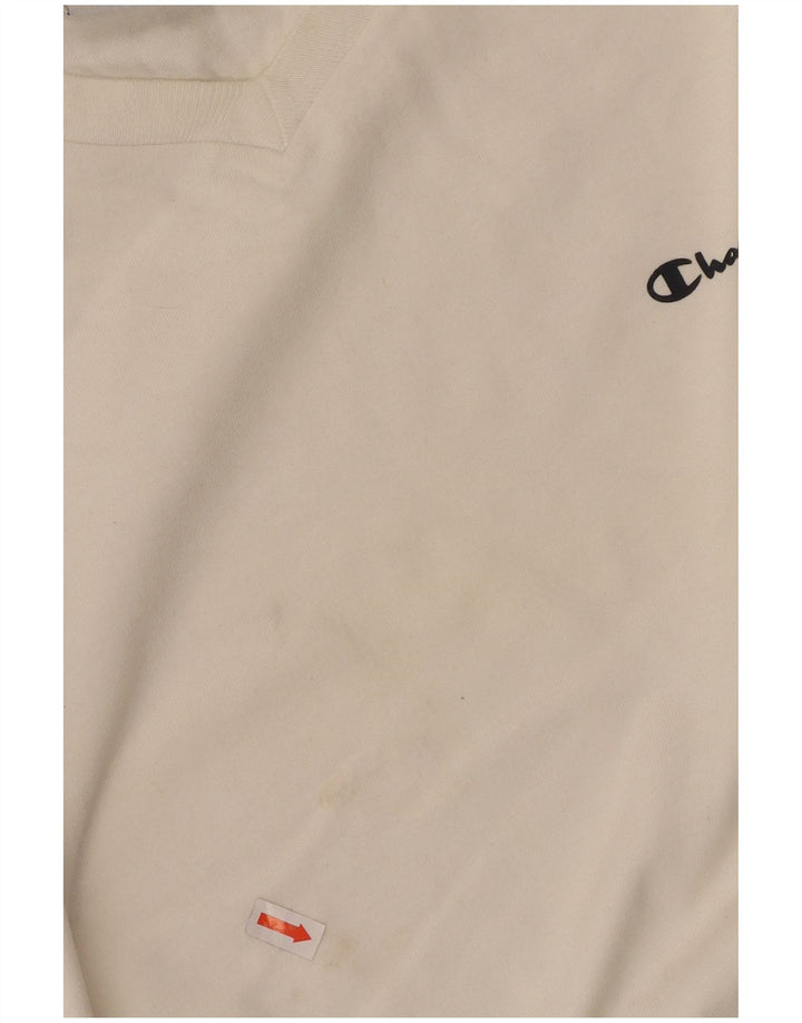 CHAMPION Womens T-Shirt Top UK 18 XL White Cotton