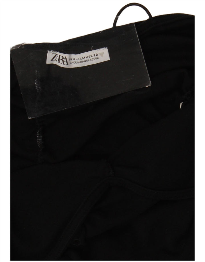 Zara Womens Mini Slip Dress UK 12 Medium Black