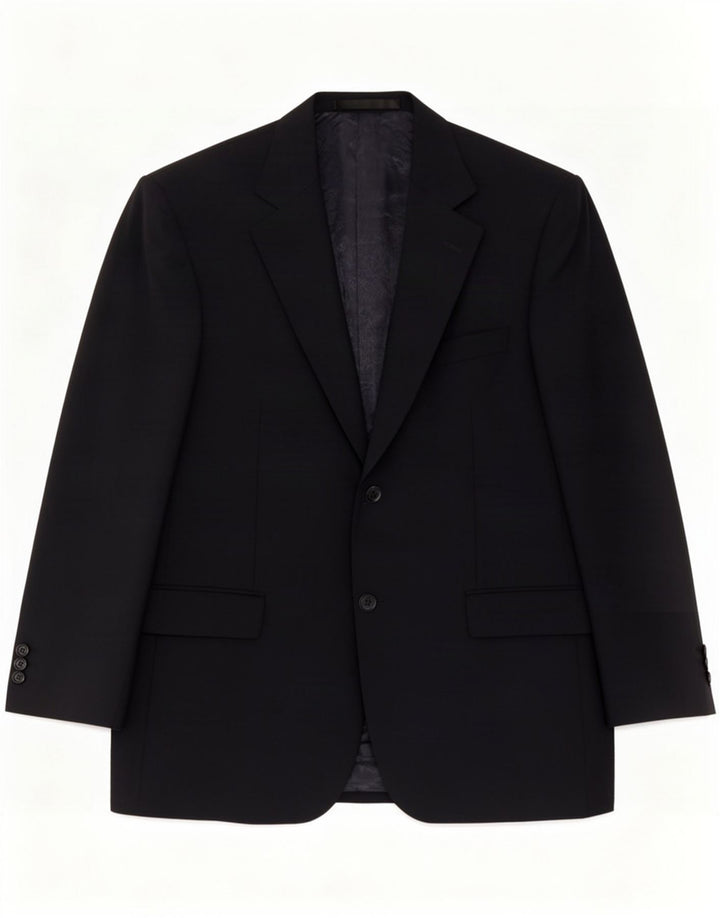 Marks & Spencer Mens 2 Button Blazer Jacket UK 40 Medium Navy Blue New Wool