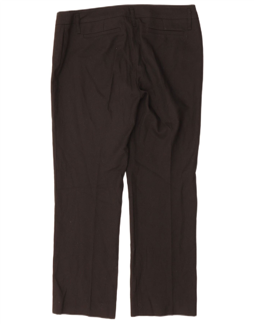 MARELLA Womens Straight Suit Trousers UK 14 Large W34 L28 Black Polyester