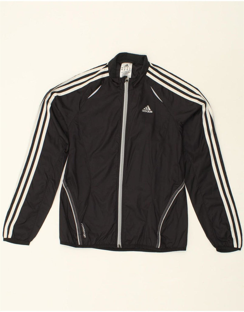 ADIDAS Womens Tracksuit Top Jacket UK 8 Small Black Polyamide Vintage Adidas and Second-Hand Adidas from Messina Hembry 