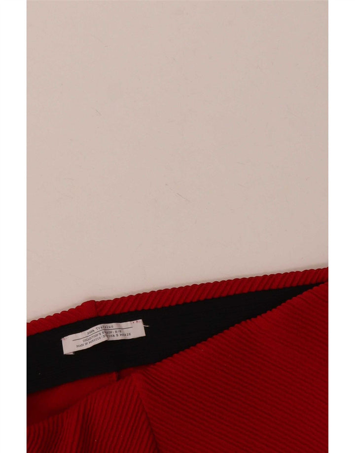 Zara Womens Trafaluc Mini Skirt Small W26 Red Polyester