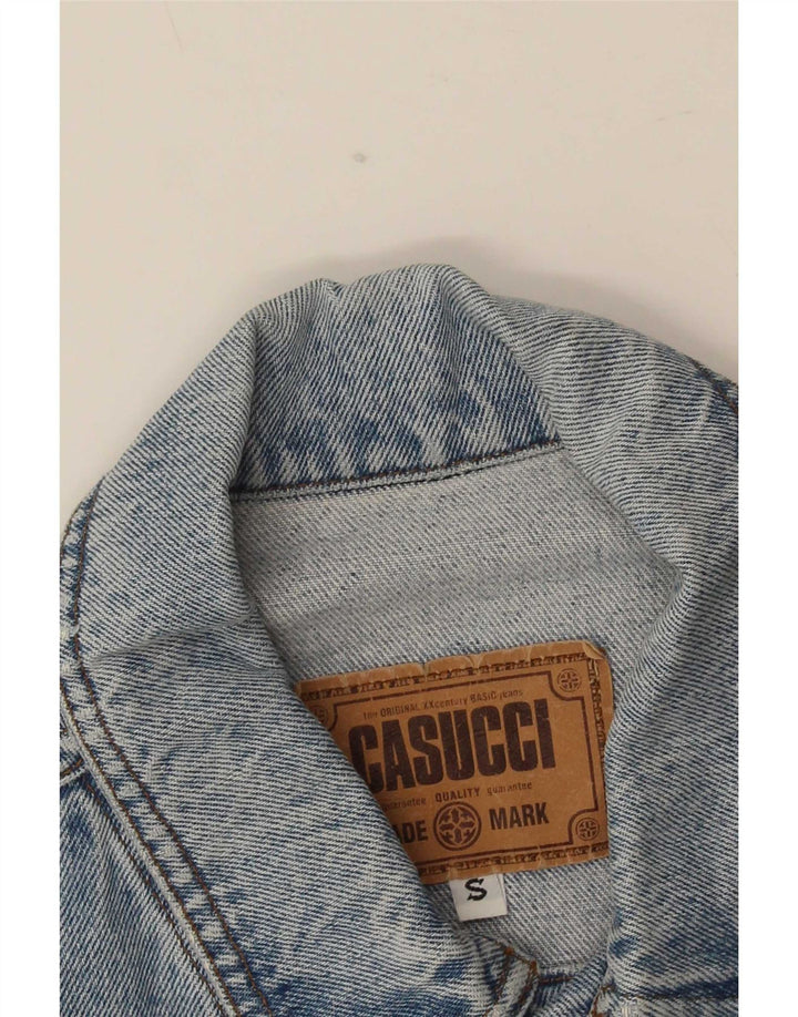 Casucci Mens Denim Jacket UK 36 Small Blue