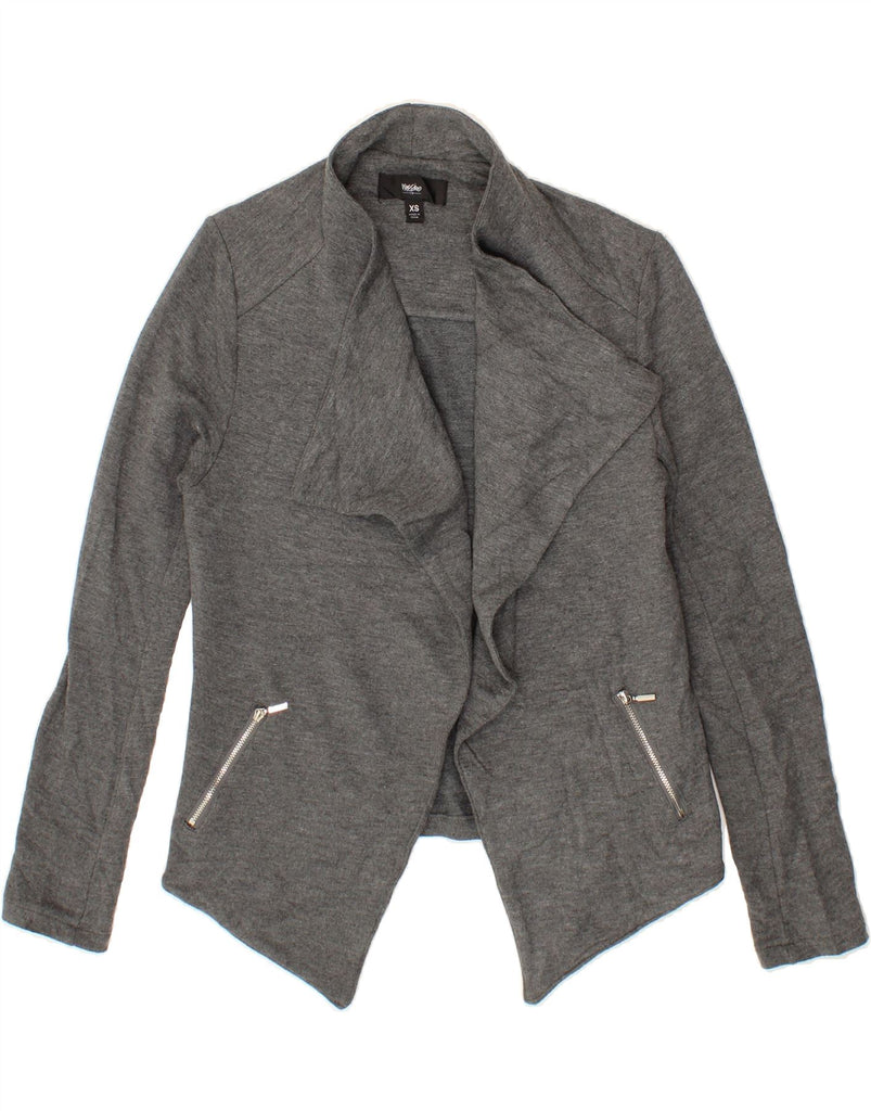 MOSSIMO Womens Open Cardigan Sweater UK 6 XS Grey Rayon Vintage Mossimo and Second-Hand Mossimo from Messina Hembry 