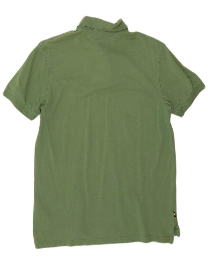 Tommy Hilfiger Mens Polo Shirt Small Green Cotton