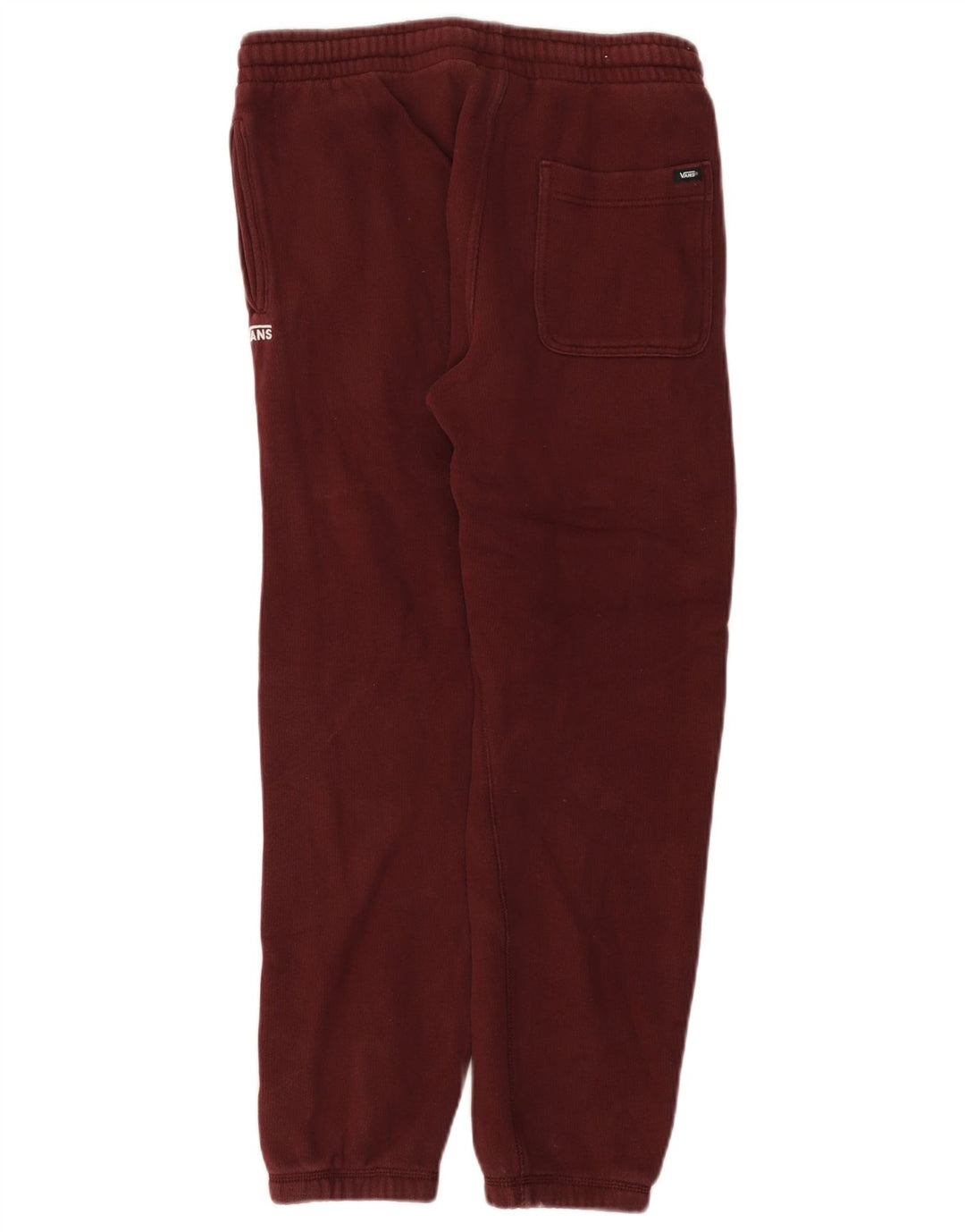 Vans Mens Tracksuit Trousers Joggers Small Burgundy Cotton